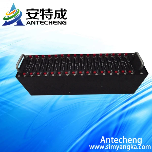 

wavecom high quality 16 port q24plus modem pool sending 9600 sms per hour