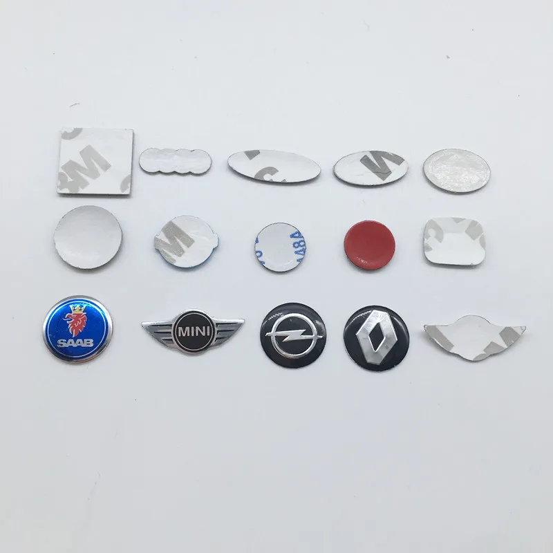 

5PCS 11mm 16MM 18mm 21mm all logo ALFA ROMEO SAAB Car Remote Key Fob Emblem Badge Radio button Sticker Replacement Mito Giulie