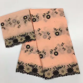 

High Quality Yellow Swiss Voile Lace 2018 African Voile Swiss Lace Fabric African Swiss Cotton Voile Lace Fabric For Cloth(12L-2