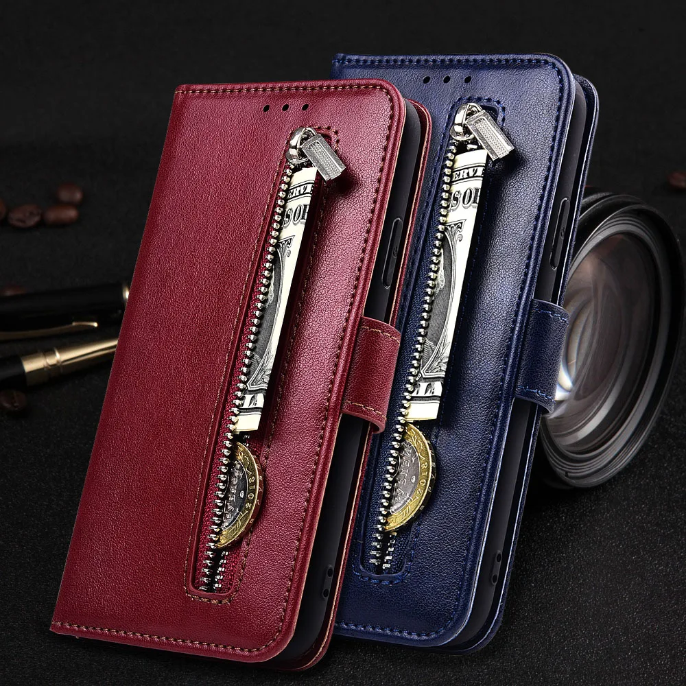

Honor 9 Lite Case for Huawei Honor 8 9 10 20 Lite Case Zipper Wallet Flip Leather Case Soft Coque Fundas