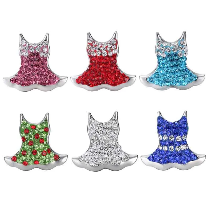 

Wholesale w029 flower 18mm 20mm rhinestone metal button for snap button Bracelet Necklace Jewelry For Women Silver jewelry