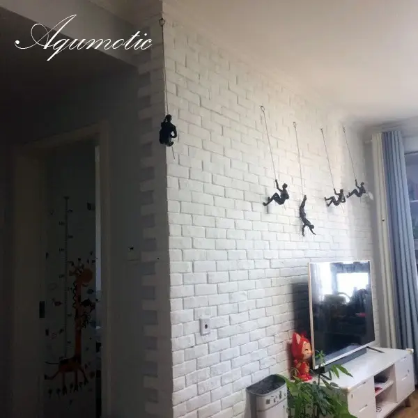 Us 4 61 6 Off Aqumotic Hanging Climb Figurines Rock Climbing Outdoor Sport Bedroom Decor Study Decoration 3d Muscle Man Rope Ornament Giving In Wind