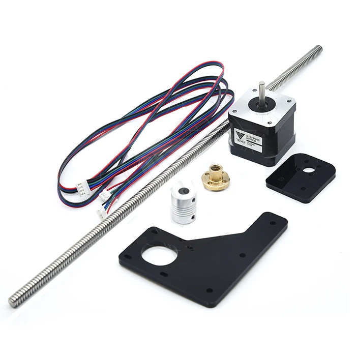 SWMAKER Dual Z Axis Upgrade Kit Nema 42 шаг двигателя и T8 * 2 свинцовый винт 375 мм с Латунная гайка для Tarantula 3D принтер части