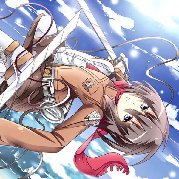 

Attack On Titan Anime Mikasa 23*23CM Square Towel #36473