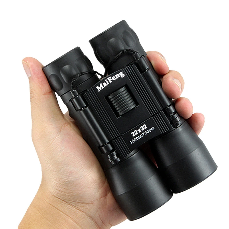 

High Power 22X32 Binoculars Central Zoom Telescope Portable Long Range Folding binocular for Hunting Lll Night Vision binoculo