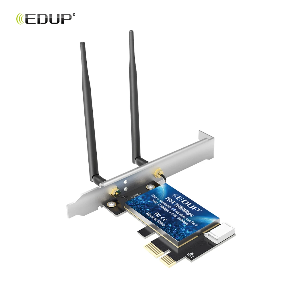 EDUP EP-9631 AC2030 BT5 WiFi PCI Express Беспроводной двухдиапазонный адаптер