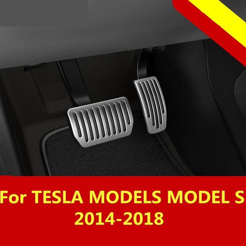 Для моделей TESLA модель S- автомобильный Стайлинг покрытие алюминиевый сплав ножной газ/бензин/масло тормоз Отдых лампа отделка педали украшение