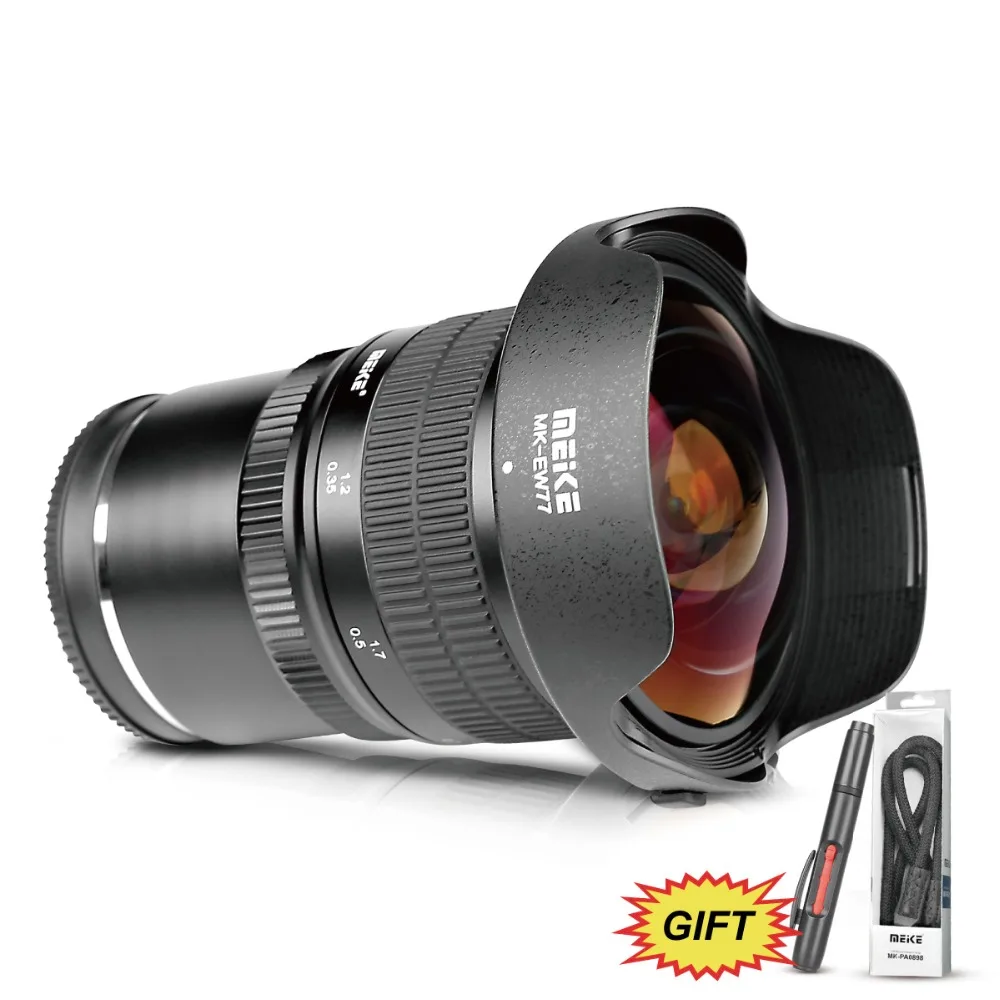 Meike 8mm f/3.5 Ultra Wide Fisheye Lens for Sony E mount A6500, A6000