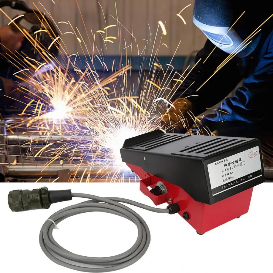 

Pedales magnetic Induction Foot Control tig pedal 14 Pin Plug 2M Cable for SANREX TIG Welder Woodworking tool welder parts
