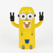 Automatické pastu dávkovač koupelnové příslušenství minion pastu dávkovač děti plastový držák na kartáčky koupelnové výrobky
