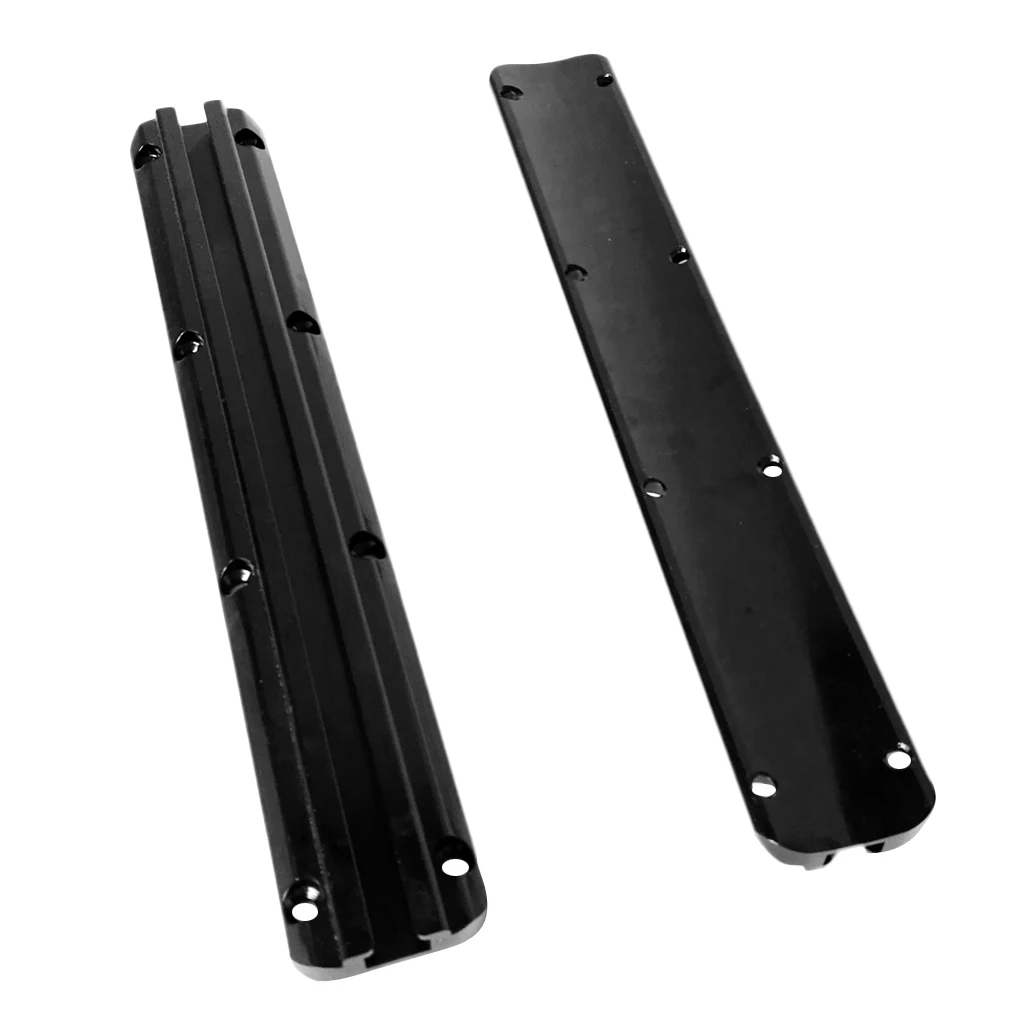 

Pair 300mm 12 inch Kayak Boat Aluminum Slide Track Rails Mounting Base DIY Accessories for Fishing Rod Holder Kayak Canoes