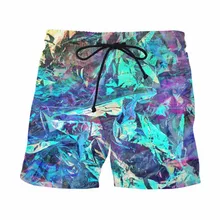 Повседневные шорты с мятным ароматом из оловянной фольги Harajuku, летние спортивные брюки для мальчиков, шорты для фитнеса, шорты из дышащей сетки