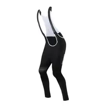 Santic mencycling комбинезон 4D обивка зима MTB велосипед Велоспорт нагрудник длинные брюки для девочек теплые флисовые азиатские Размеры M-3XL K7MC019