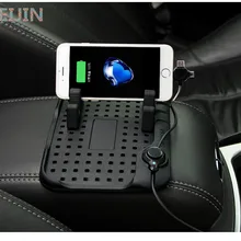 Автомобильный держатель телефона с зарядкой USB для Cadillac srx cts ats escalade Эмблема Ключ sts dts bls аксессуары