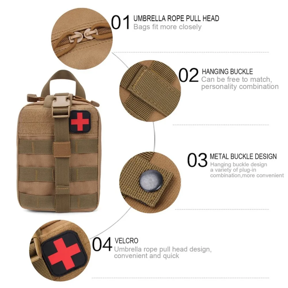 Открытый аптечка Тактический медицинский Molle сумка Traval рюкзак наборы для выживания для путешествий кемпинга альпинизма аварийный чехол