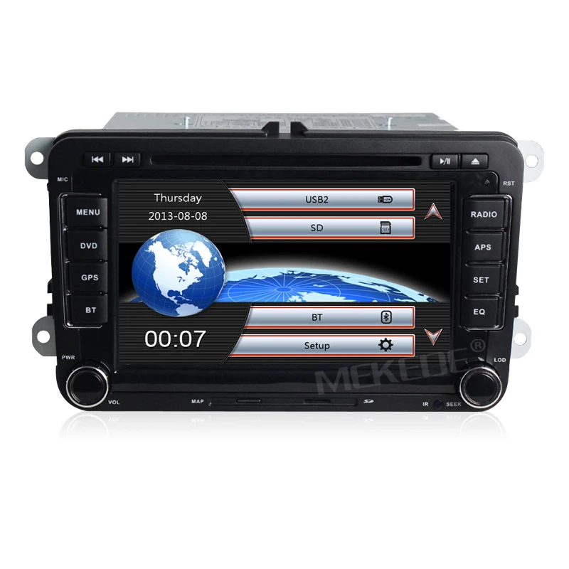 Clearance MEKEDE free shipping 2din Car GPS navigation Player for Caddy EOS Golf Passat tiguan polo golf 5 with DVD BT radio stereo 19