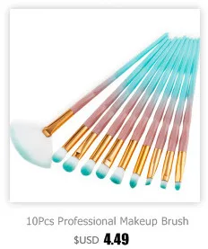 10 шт Pro Make Up Brush Set Высокое качество лица смешивания кисти Наборы Красота волосы пудра выделить контур кисти