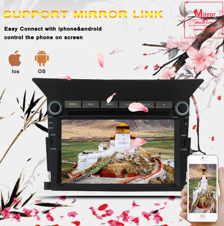 Flash Deal Android 9.0 Car DVD Player For Honda Pilot 2009 2010 2011 2012 2013 Auto Radio Stereo GPS Glonass Navigation Audio Video DAB 4G 7