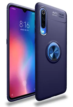 

Stand case Silicone with Ring for Xiaomi Mi 9 Blue