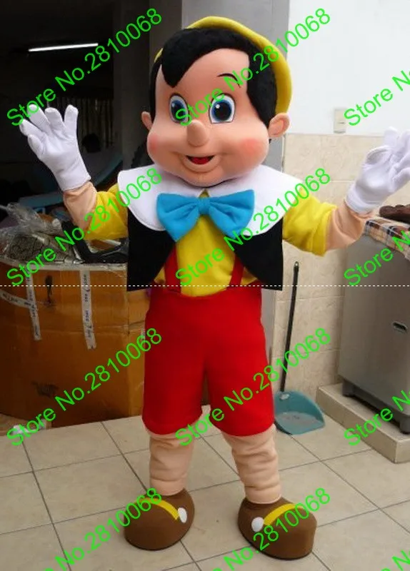 

Make EVA Material Helmet Doll Pinocchio Mascot Costumes Crayon Cartoon Apparel Birthday party Masquerade 950
