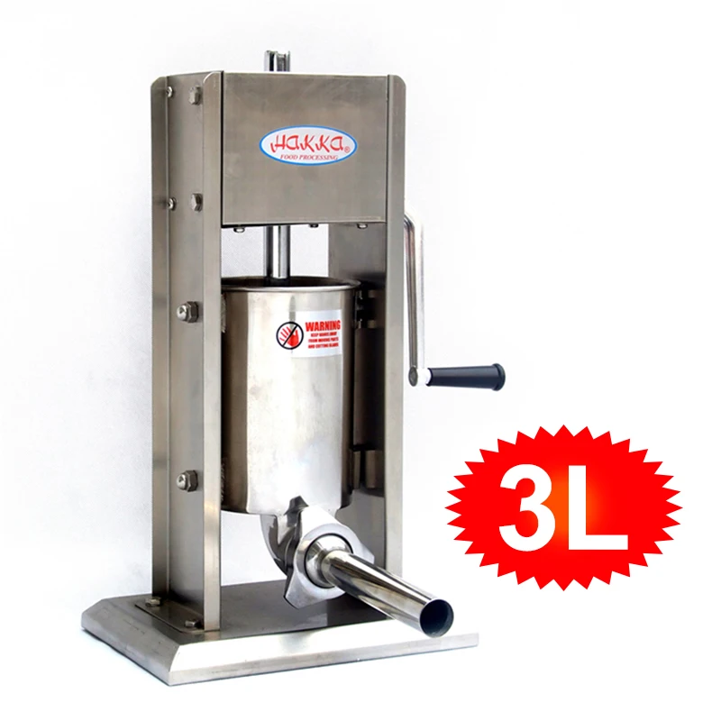  3L/5L/7L Manual Sausage Syringe Commercial Stainless Steel Sausage Filling Machine Kitchen Meat Stu - 32962749839