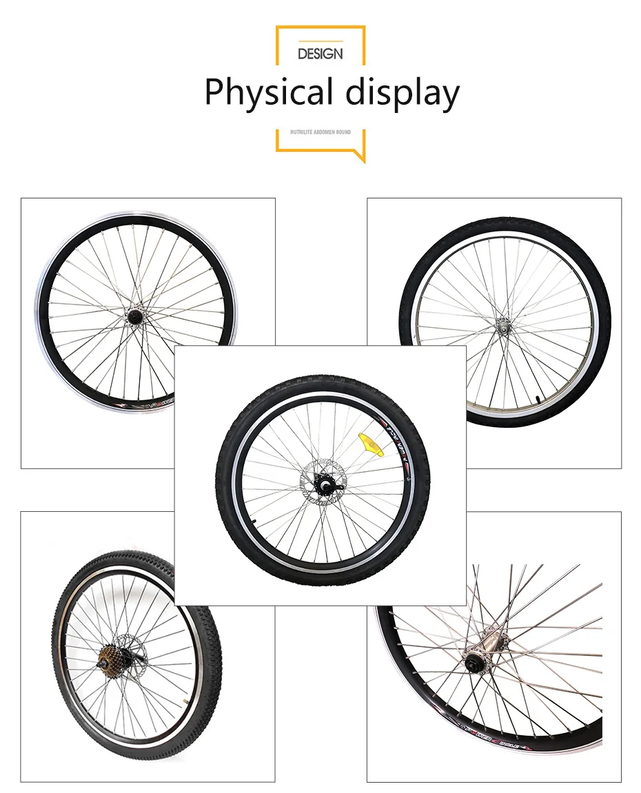 Sale Bike Wheel with tire install Flywheel Disc Brake 36 Holes Wheelset 26 inch700c bicycle Hub Wheels MTB Ruedas Bicicleta Carretera 3