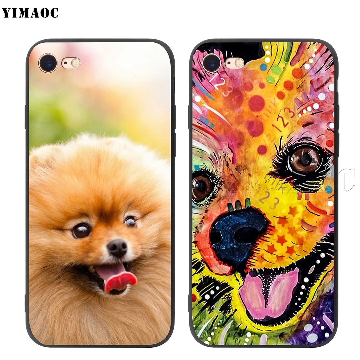 YIMAOC Pomeranian Pom силиконовый мягкий чехол для iPhone 11 Pro XS Max XR X 8 7 6 6S Plus 5 5S SE