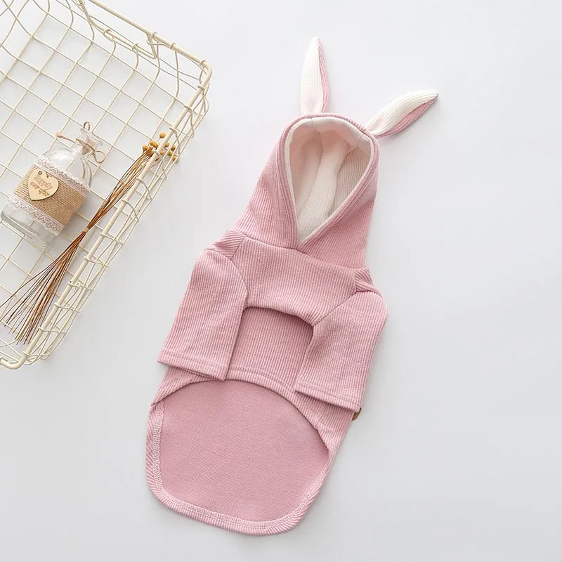 Cute Pet Dog Clothes Rabbit Ear Pets Cats Clothing For Dog Pet Overalls Knitted Pet Clothes For Small Medium Dogs Costume Cute Pet Dog Clothes Rabbit Ear Pets Cats Clothing For Dog Pet Overalls Knitted Pet Clothes For Small Medium Dogs Costume