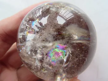 

Natural Smoky Quartz Rainbows Ball Crystal Sphere Orb Healing 100g