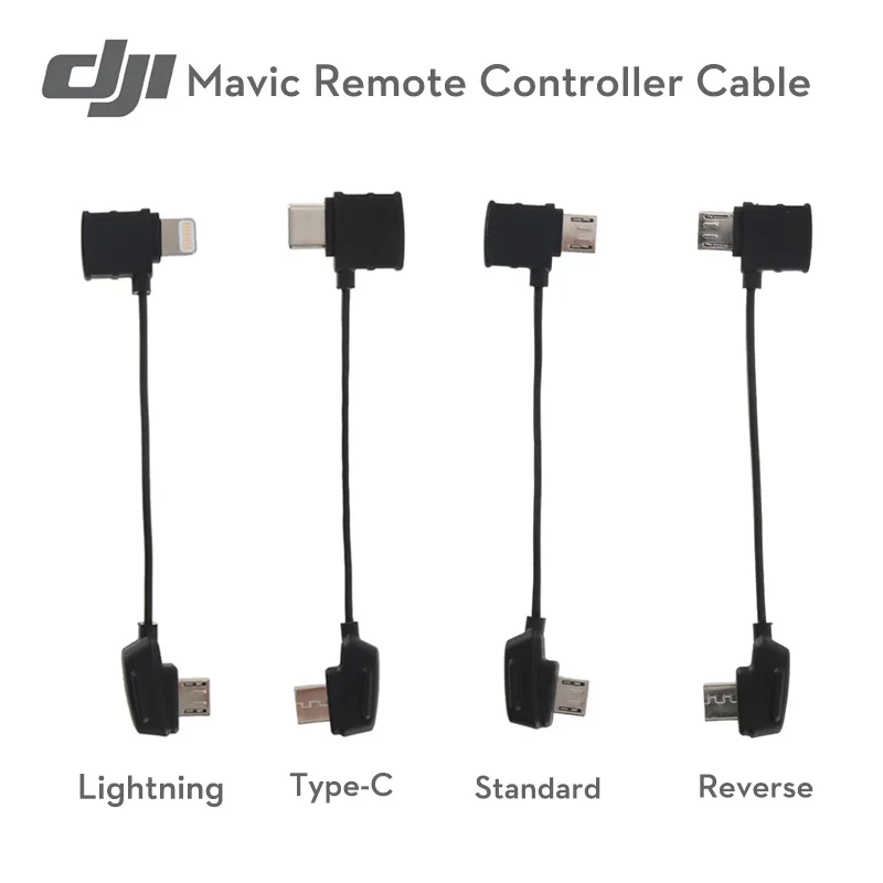 

DJI Mavic Pro RC Cable Lightning / Standard Micro USB / Type-C / Reverse Micro USB Connector connect controller mobile
