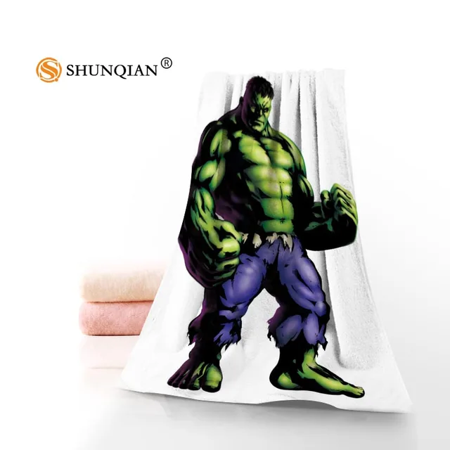 The Hulk Microfiber Bathroom Washcloth,Towels Custom Face Towel/Bath Towel Size 35x75cm
