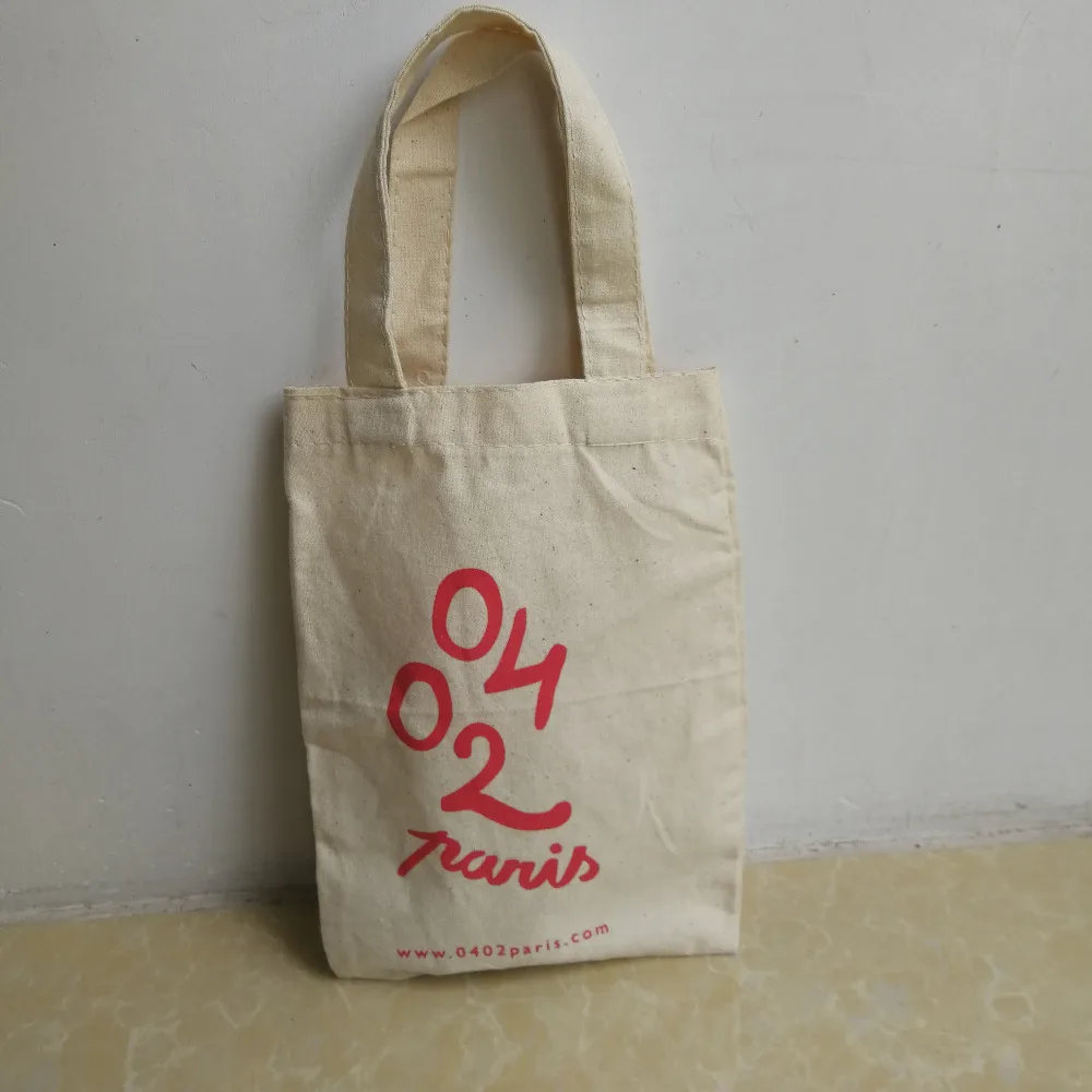 1000pcs/lot Eco-friendly recycled high quality promotion wholesale manufacturer custom tote 100% cotton canvas shopping bags