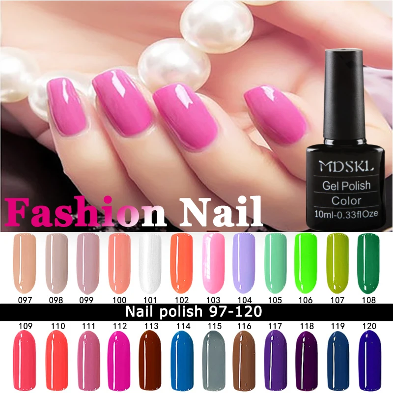 MDSKL font b Nail b font Polish 10ML High Quality Candy Long Lasting DIY Beauty font