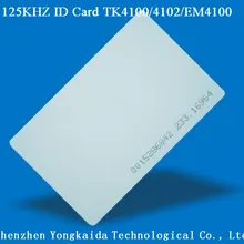 1000 шт./лот 125 кГц EM4100 4102 TK4100 ПВХ id-карты