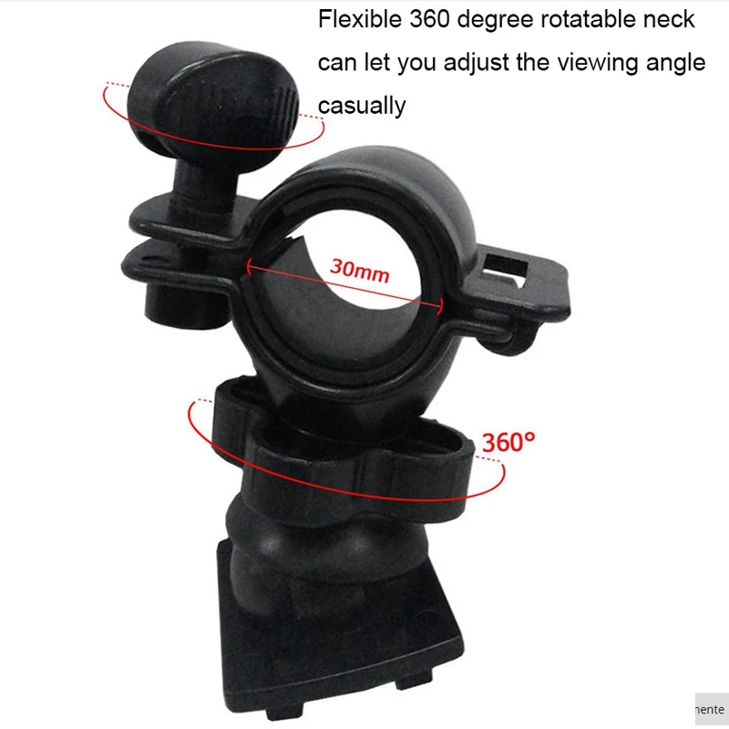 Xnyocn Adjustable 360 Degree Rotating Bicycle Motocycle Phone Mount Clip Holder Handlebar Bracket Stand for Mobile Phones Tablet