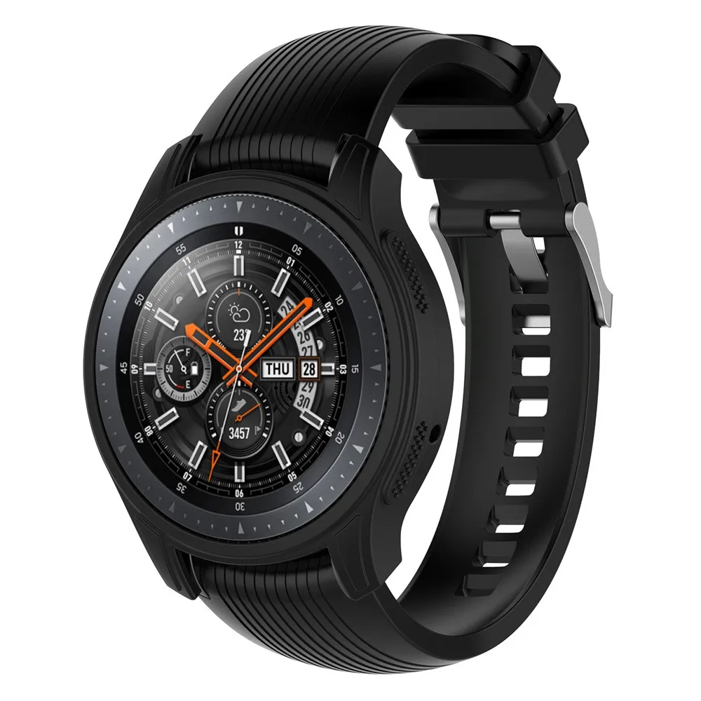 Смарт-чехол для samsung gear S3 Frontier/Galaxy watch 46 Часы Мягкий ТПУ защитный силиконовый Полный чехол Новая мода l1109#2