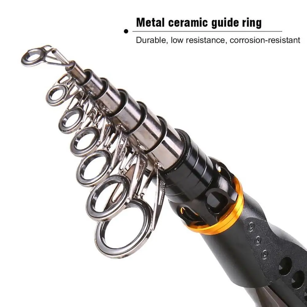 Sougayilang تلسكوبي الصيد قضيب المحمولة الصيد بكرة خيط صنارة الصيد كومبو المياه العذبة المياه المالحة الصيد معالجة Sougayilang تلسكوبي الصيد قضيب المحمولة الصيد بكرة خيط صنارة الصيد كومبو المياه العذبة المياه المالحة الصيد معالجة