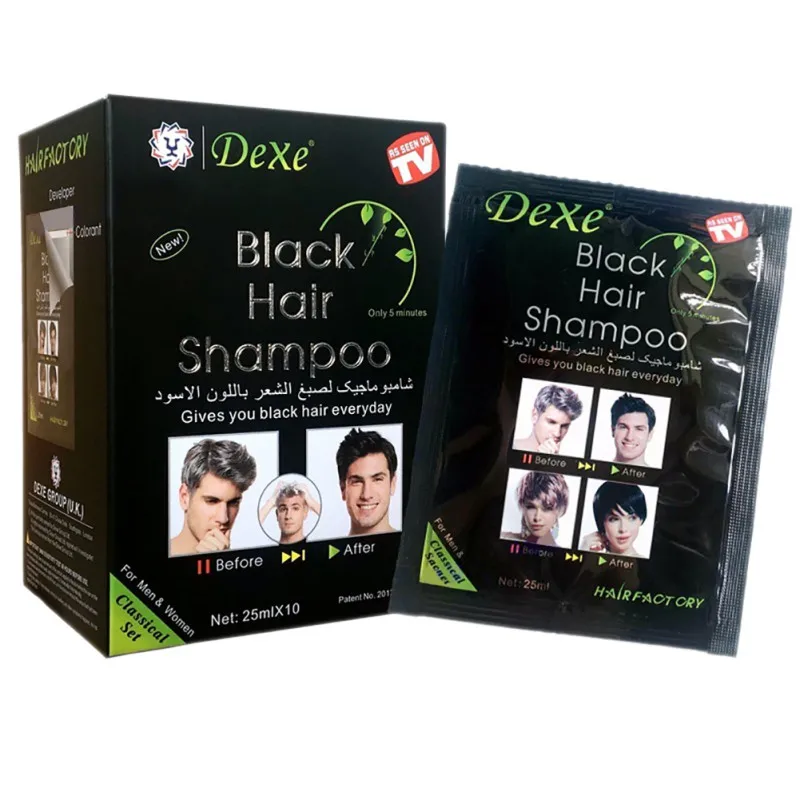 Grey Hair Removal Dye Hair Coloring 10pcs/lot Makeup Brand Black Hair Shampoo Only 5 Minutes