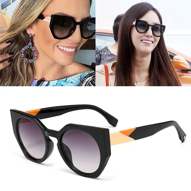 

Fashion Trend Women Cat Eye Style Gradient Vintage Ladies Sunglasses Classic Retro Brand Design Sun Glasses Oculos De Sol UV400