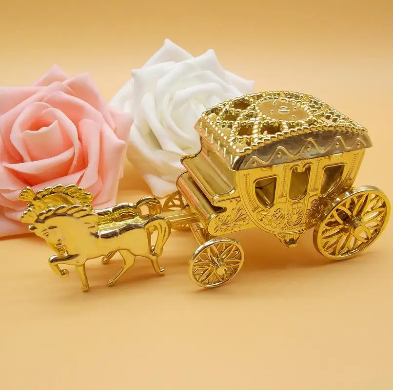 

3pcs Luxury Cinderella-Carriage Wedding favour boxes Candy Chocolate Boxes Birthday Baby Shower Party Gift Favor Boxes