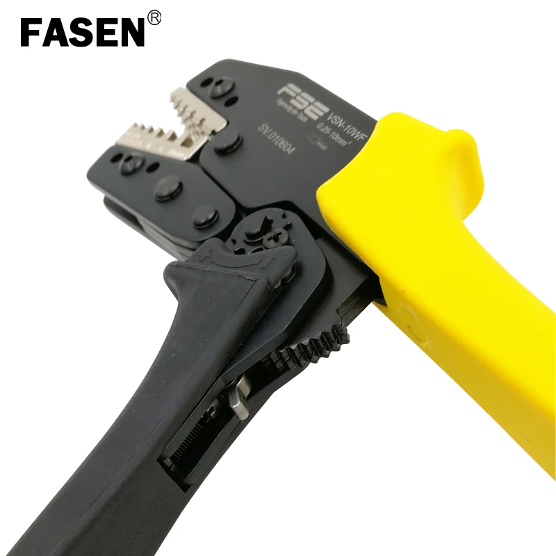 FASEN VSN-10WF обжимные плоскогубцы 0,25-10 мм2 23-7AWG для изолированных неизолированных наконечников трубные клеммы высокоточные фирменные инструменты