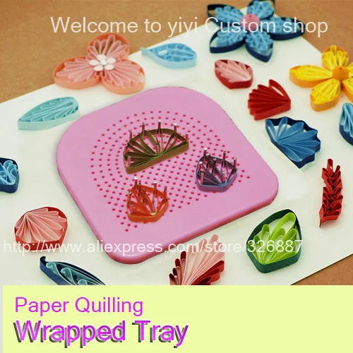 

Paper Quilling tools Roll Quiller's Grid Guide Wrapped Tray+20 needle tool paper rolls of paper flower DIY machine,free shipping