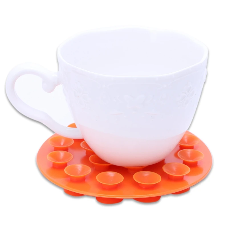 

2019 New Baby Feeding Bowl Cup Anti Slip Placemat Double Sided 19 Suction Sucker Mat Pads Tableware Fixed Non Slip