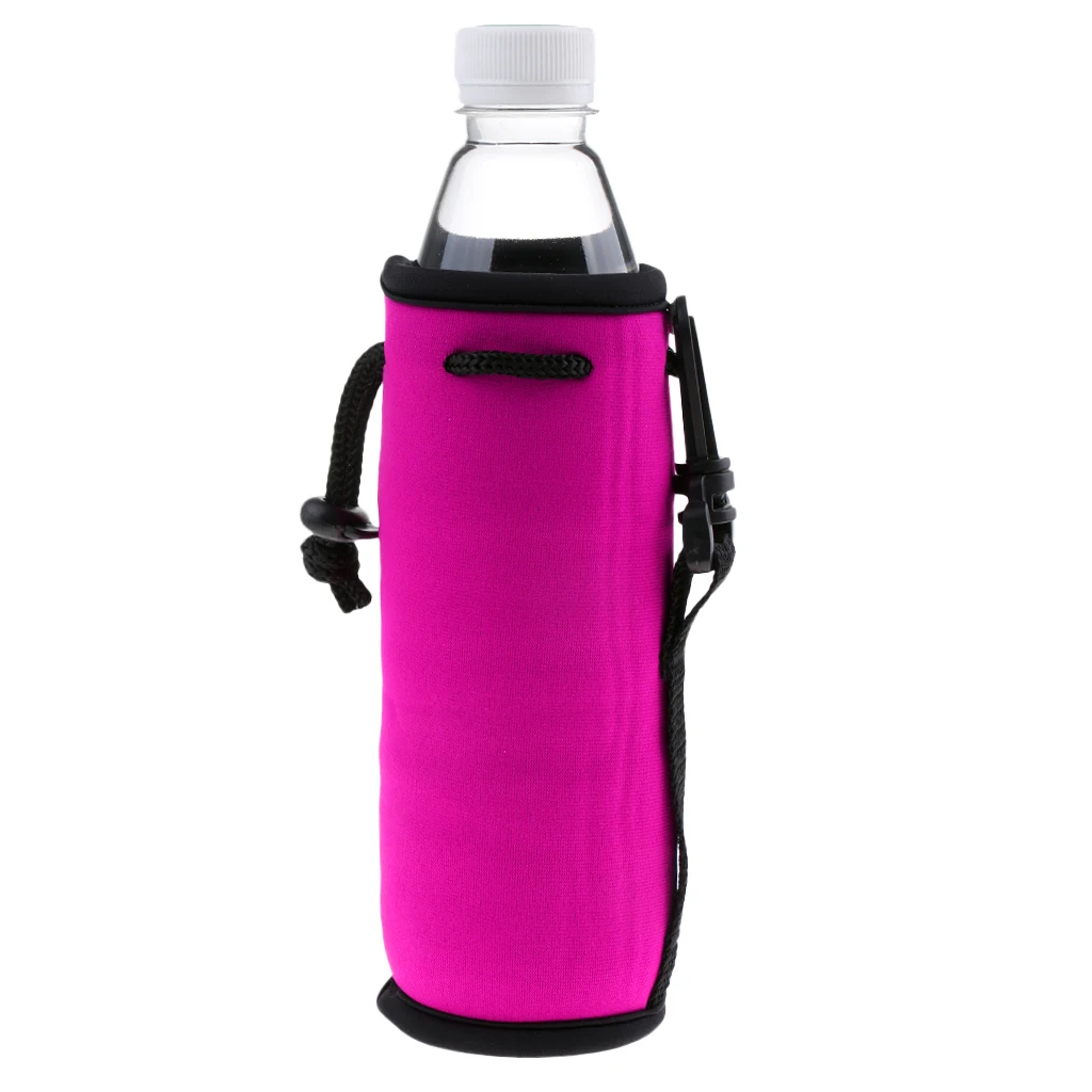 Insulated Neoprene Water Bottle Holder Cooler Cover Sleeve Tote Bag  Biker Portabotellas Porte-bouteilles