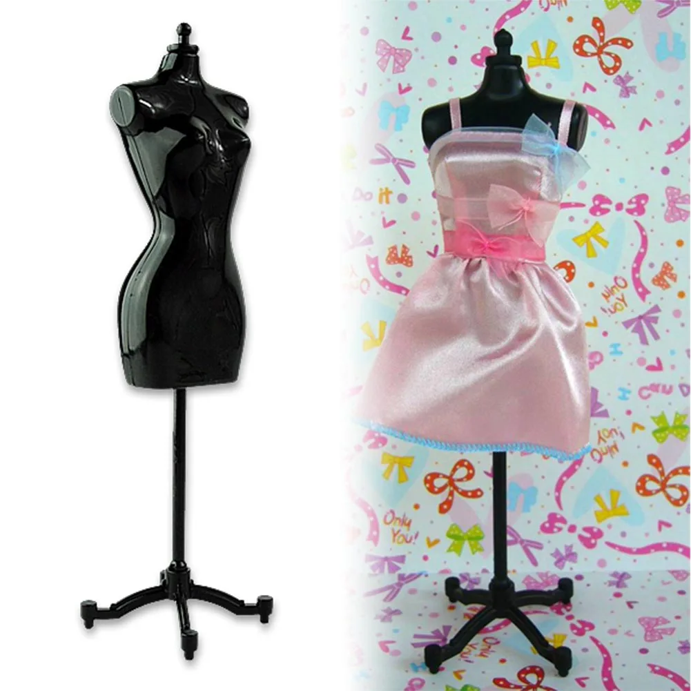 5pcs display gown dress clothes rack barbie doll mannequin model mini dress form jewelry display