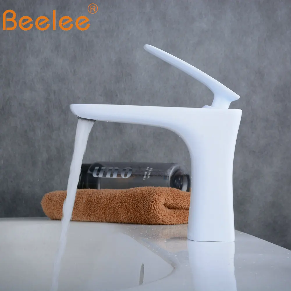 Beelee ванная комната краны смеситель белый кран топ раковина моно бассейна
