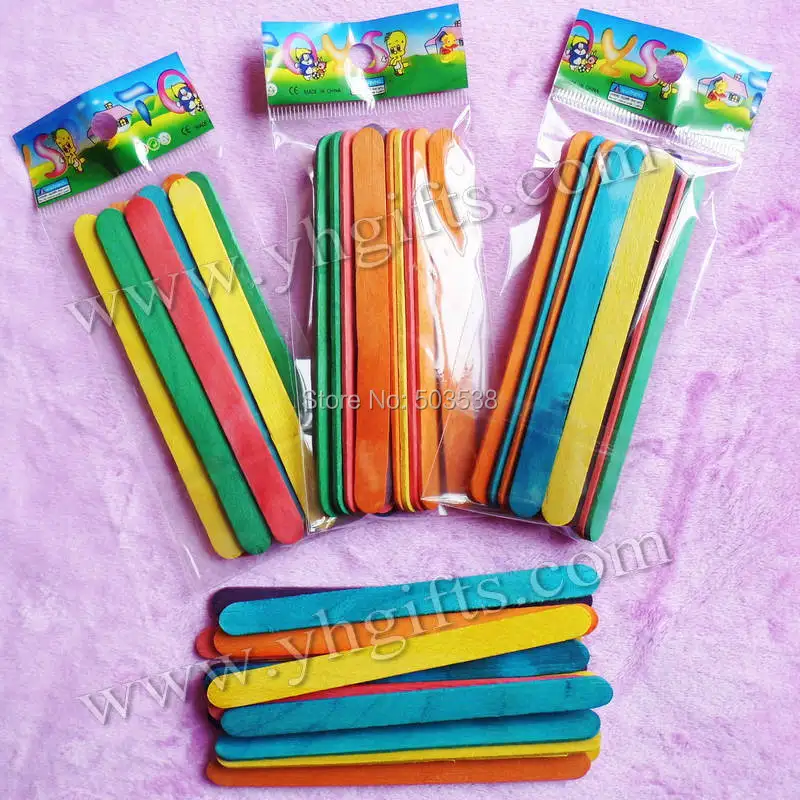 600PCS(50bags)/LOT,12PCS/bag,Wood sticks,Math toys,Ice cream sticks