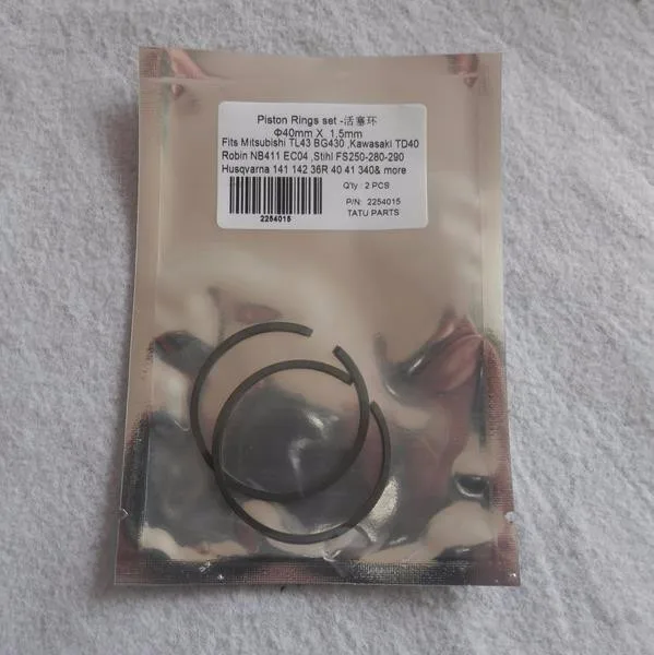 PISTON RINGS 40X1.5MM TL43 TD40 NB411 HUS 141 142 1