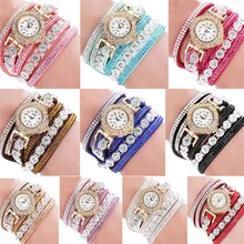 CCQ Women Fashion Casual AnalogQuartz Women Rhinestone Watch Bracelet Watch Gift High Qulity Reloj Mujer Hot Maketing M2
