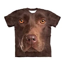 Футболка с мордочкой собаки, 3d футболка, Мужская футболка, wo, Мужская футболка с принтом, короткий рукав, Camiseta, круглый вырез, футболка, уличная одежда, Прямая поставка